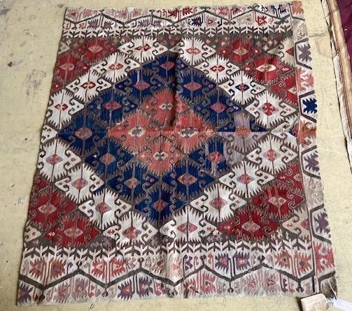 An Anatolian Konia Kelim rug, 150 x 130cm